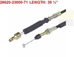 26620-23000-71 Accelerator Cable Toyota Forklift 38.5 " Long Fits Series. Fixed Price $24.20.