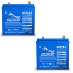 2PC Fullriver Group GC2 6V 224AH T-105 Agm Sealed Lead Acid Battery. Fixed Price $1396.76.