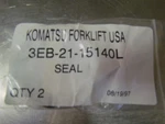 Set Of New Genuine Komatsu Oil Seals 3EB-21-15140L. Fixed Price $14.66.