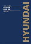 Hyundai 50D-7E 60D-7E 70D-7E 80D-7E Forklift Service Paper Manual. Fixed Price $119.00.
