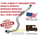 17401-16600-71 17401-U1280-71 Exhaust Pipe Toyota Forklift Series Ups. Fixed Price $235.00.