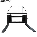Agt 48 Inch Pallet Fork Frame Skid Steer 4000 Lbs Quick Tach Heavy Duty. Fixed Price $755.99.