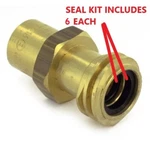6 Propane Tank Cylinder Connector Coupler Seal Kit Forklift Rego Gasket O-ring. Fixed Price $9.97.