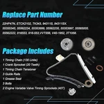 Auceramic 22HP47N ETCK2102 TK343 Timing Chain Kit With Sprocket Gears Fit. Fixed Price $274.68.