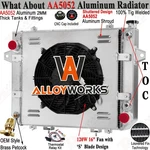 4ROW Radiator Shroud+fan Fit 2012+ Doosan Daewoo Forklift G20P-5 440211-00010. Fixed Price $429.00.