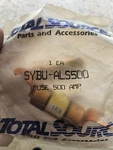 Total Source SYBU-ALS500- Amp Fuse Nos E31 Free Shipping. Fixed Price $19.95.