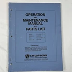 Taylor-dunn SC1-59 AN1-70 AN1-71 Operation Maintenance Parts Manual Stock Chaser. Fixed Price $49.99.