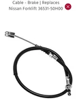 36531-50H00 Nissan Replacement Parking Brake Cable***fast Free Shipping***. Fixed Price $81.25.