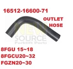 16512-16600-71 Upper Outlet Radiator Hose Toyota 8FGCU20/ 25/ 30/32. Fixed Price $28.90.