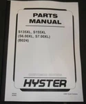 Hyster S135XL S155XL Spacesaver Forklift Truck Parts Manual Book (B024). Fixed Price $79.99.