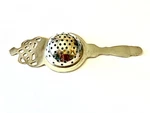 Vintage 1950S Tea Strainer Silver Plate With Handle Crown Design 6.5". Fixed Price $14.00.