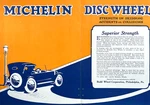 Michelin Disc Wheels Ad 1920 Two Sided Centerfold 4 Pages Total. Fixed Price $19.95.