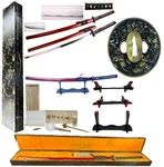 41" Burgundy Red The Warrior Beast Japanese Samurai Battle Ready Sword Katana. Fixed Price $149.95.