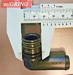 Hyster/yale 74463 Fitting Plastic Propane 5/8 Hose X 90 Impco. Fixed Price $32.00.