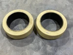 16-1/4X6X11-1/4 Wide Track Non-marking Solid Forklift Smooth Qty 2. Fixed Price $422.28.