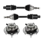 (4) Front Cv Axle Shaft & Wheel Hub Bearing For 2012-2016 2017 2018 Ram 1500 4WD. Fixed Price $227.12.