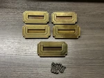 5 Kbc Brass Campaign Drawer Handle Pull Drexel Pavillion Flush Lift Resessed (16. Fixed Price $55.00.