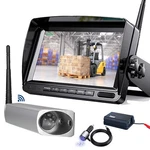2 Channel Wireless 7" Split Monitor Magnetic Camera Forklift Front View. Fixed Price $189.00.