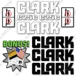 Fits Clark C25C Decal Kit Forklift - 7 Year Outdoor 3M Vinyl!. Fixed Price $69.95.