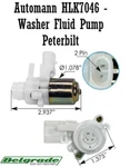 HLK7046 Windshield Wiper Washer Fluid Pump Peterbilt Replaces 104307, T4695001. Fixed Price $24.95.
