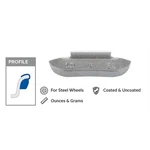 Wegmann 0.75 Oz Lead Uncoated Clip-on Black Series Wheel Weight (box Of 50). Fixed Price $21.02.