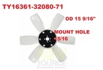 16361-32080-71 5912214281 Fan Blade Toyota 2J 5R 5P 2F 3F 4F Forklifts HR072. Fixed Price $26.00.
