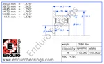 74797 Enduro Brand Chain Guide Sheave Bearing Clark Forklift Rbc Ships Fast!!. Fixed Price $297.50.