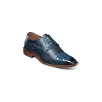 Stacy Adams Tedesco Cap Toe Oxford Lizard Leather Dress Shoes Blue 25630-400. Fixed Price $92.00.