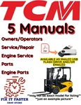 Tcm FCG30F9 Forklift Owners Service Repair Engine Shop Parts Manual Pdf On Usb. Fixed Price $64.00.