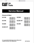 Caterpillar GC25K (hp) GC30K Forklift Service Repair Manual Pdf Usb. Fixed Price $29.99.