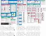 Genie GS2632 Scissor Lift Aftermarket Decal Kit - Complete & High Quality. Fixed Price $183.00.