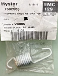 New Genuine Hyster 1502503 Forklift Brake Shoe Return. Fixed Price $19.96.