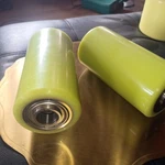2HEAVY Duty Yellow Tire Rubber Poly Load Wheel 8505-18MM 3" X 6-5/8 Pieces. Fixed Price $99.00.
