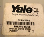 Yale YT524141892 Forklift Hose Sheave 7/8 Od 98011544 Free Shipping. Fixed Price $29.99.