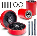 Pallet Jack Truck Steer Load Wheels Replacement Kit Full Set 20MM Id Bearings. Fixed Price $60.99.