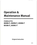 Doosan Forklift Operating & Maintenance Manual (SB2376E01) Paperback. Fixed Price $59.00.