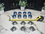 14 Qty! Bulk Mix Lot- Kietek Ball Transfers Conveyor 1-3/4 KO1A0 New. Fixed Price $120.00.