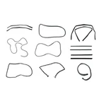Rubber Weatherstrip Seal Kit Set For Full Doors 87-95 Jeep Wrangler 13 Piece. Fixed Price $179.95.