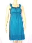 Size Rebecca Taylor 100% Silk Chiffon Dress Blue Ruffled Collar Cocktail Lined. Fixed Price $34.94.