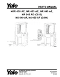 Yale NDR030AE NR035AE C815 C816 Pallet Jack Forklift Parts Catalog Manual Pdf. Fixed Price $39.99.