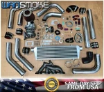 Eclipse Spyder Gs Rs Galant 4G64 2.4L T3T4 .63 Turbo Kit Manifold Intercooler Ch. Fixed Price $749.99.