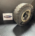 580047728 Wheel - 5.00X10 6BOLT Holes C/w Side Ring Lock Fits Yale Good. Fixed Price $230.00.