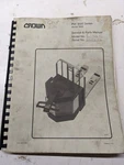 Crown Service Manual Parts List Book Pw 3000 3500 Series Hand Fork Truck 1993. Fixed Price $141.75.