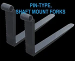 Gradall Jlg Skytrak Pin Type Shaft Mount Forks Pair 1.5X4X48 Inch. Fixed Price $1299.00.