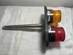 Pair Yellow/red Firebolt Strobe Light Voltage 12-72 Vdc With Mtg. Pole. Fixed Price $59.99.