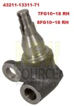 43211-13311-71, 43211-13312-71 Knuckle Rh 3.78" 96MM Toyota Forklift. Fixed Price $94.00.