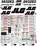 Fits Jlg 2632E2 Scissor Lift Decal Kit Laminated 3M Vinyl - Free Shipping. Fixed Price $184.95.