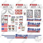 Fits Stellar 12628 Decal Kit Full Safety Stickers With Logos - 7 Year 3M Vinyl!. Fixed Price $199.95.