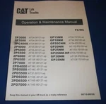 Cat 2P3000 2P3500 2P4000 2P5000 2P5500 2P6000 2P7000 Operate Maintenance Manual. Fixed Price $69.99.