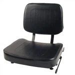 Black Vinyl Seat With Adjusters, Fits Forklifts, Tractors, Universal Fitment. Fixed Price $130.00.